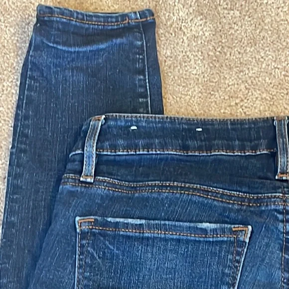 LOFT Dark Wash Curvy Skinny Jeans Size 27/4 - Picture 4 of 8